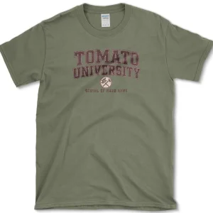 school of hard rows t shirt essential tees s military green essential tees tomato university essential tees school of hard knocks 1256619962