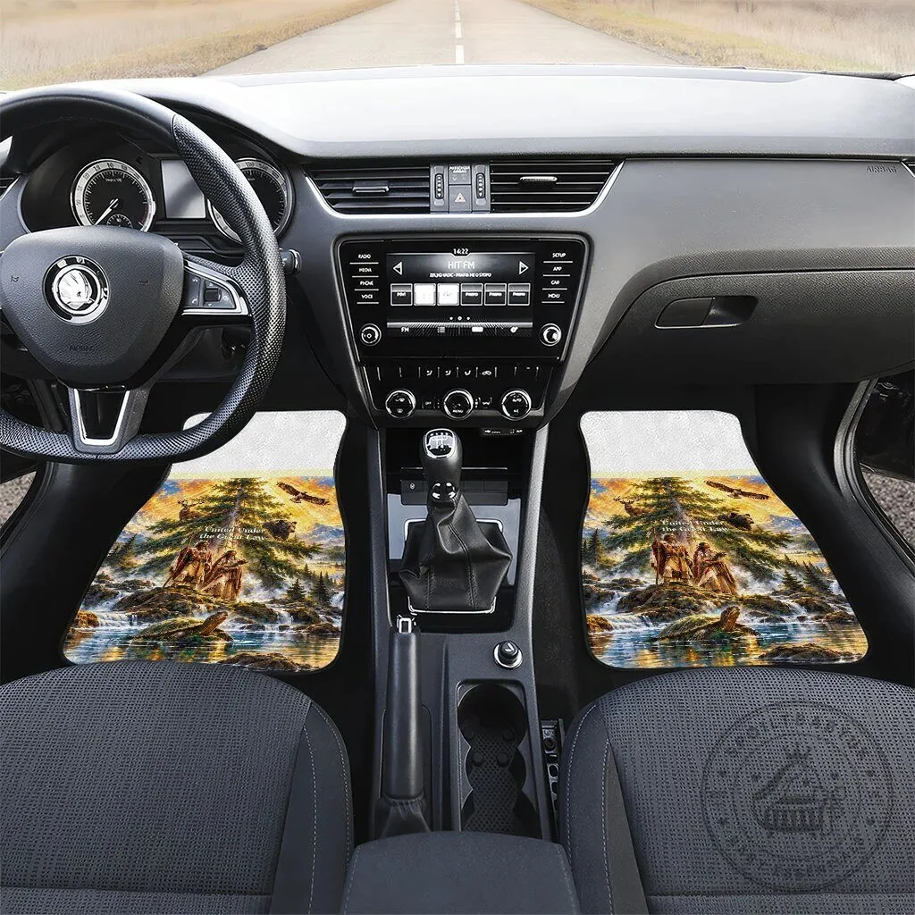 Iroquois We Do Not Inherit The Earth Native American Nature Art Car Mat Set 8 Iroquois We Do Not Inherit The Earth Native American Nature Art Car Mat Set