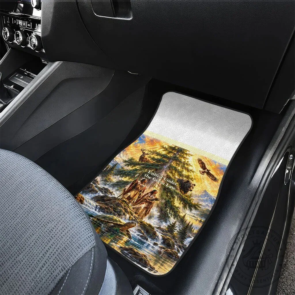 Iroquois We Do Not Inherit The Earth Native American Nature Art Car Mat Set 10 Iroquois We Do Not Inherit The Earth Native American Nature Art Car Mat Set