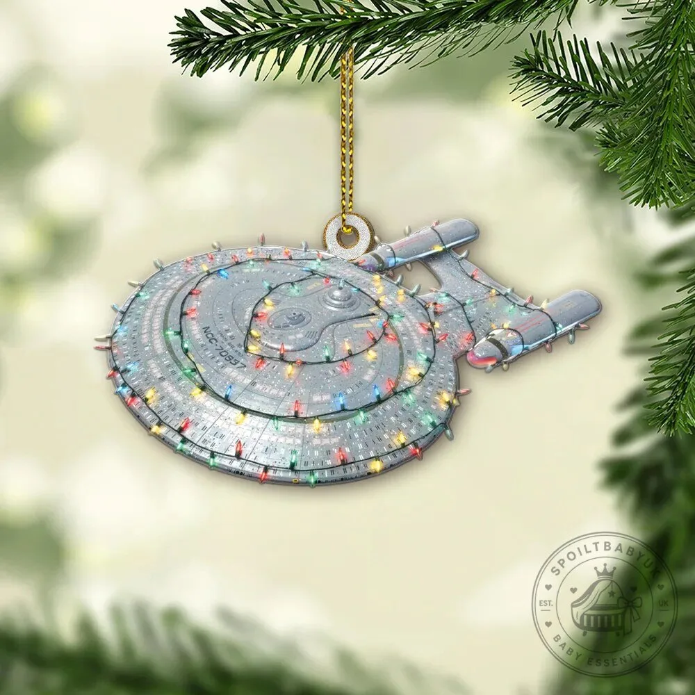 Star Trek USS Galaxy NCC-70637 Christmas Lights Holiday Ornament 9 Star Trek USS Galaxy NCC-70637 Christmas Lights Holiday Ornament