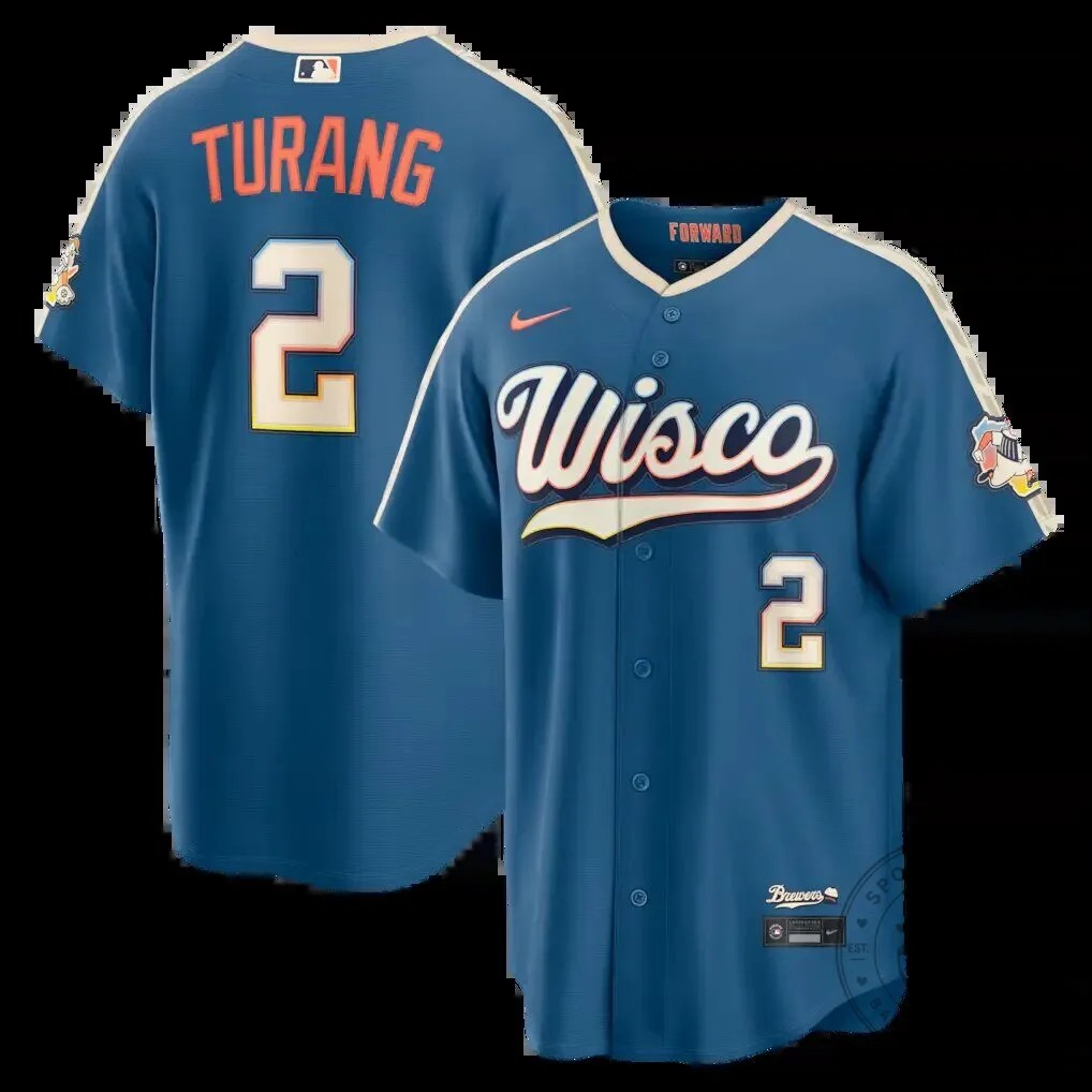 Brice Turang Milwaukee Brewers City Connect Baseball Jersey
