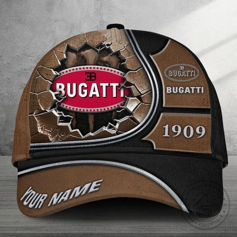 Bugatti Blue Cracked Logo Personalized Baseball Cap Hat 12 Bugatti Blue Cracked Logo Personalized Baseball Cap Hat