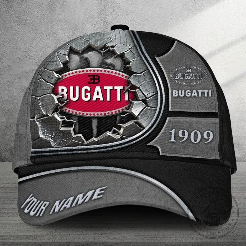 Bugatti Blue Cracked Logo Personalized Baseball Cap Hat 17 Bugatti Blue Cracked Logo Personalized Baseball Cap Hat