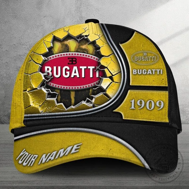 Bugatti Blue Cracked Logo Personalized Baseball Cap Hat 18 Bugatti Blue Cracked Logo Personalized Baseball Cap Hat