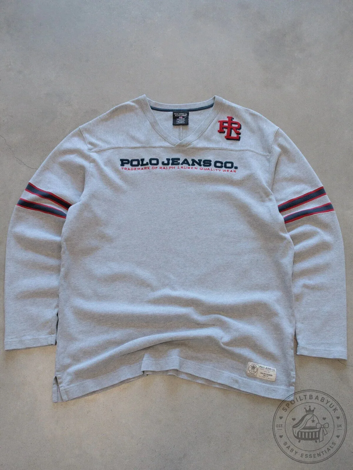 Polo Jeans Company Ralph Lauren V-Neck Long Sleeve Shirt