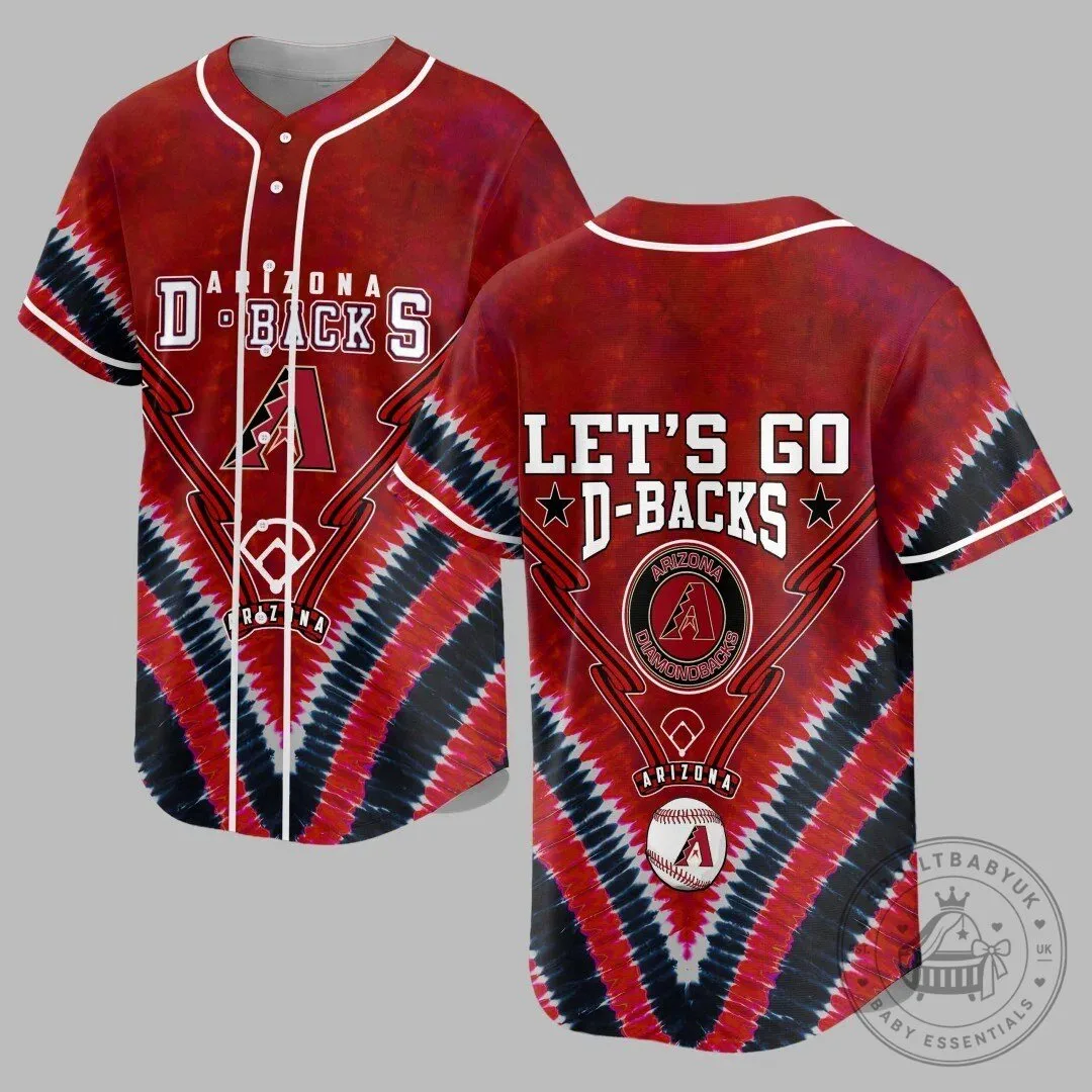Arizona Diamondbacks Tie-Dye Baseball Jersey for Men and Women
