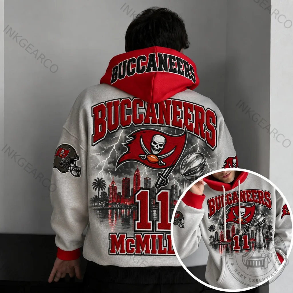 Tampa Bay Buccaneers Football Team Cityscape Design Hoodie Tampa Bay Buccaneers Football Team Cityscape Design Hoodie