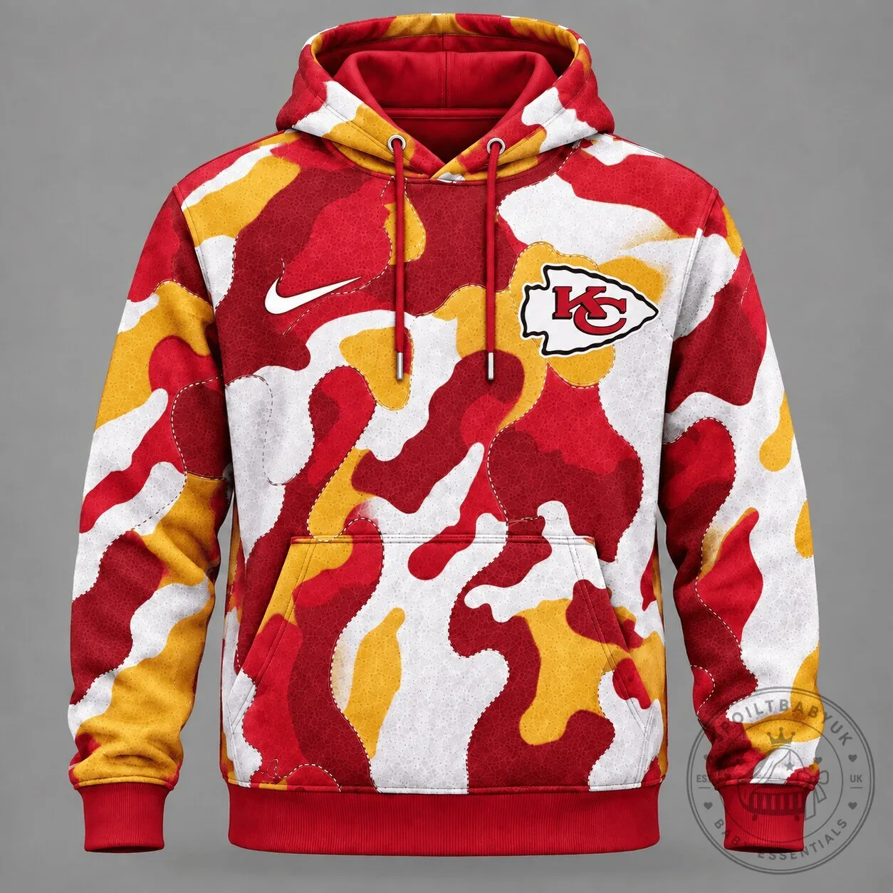 Kansas City Chiefs Red Camouflage Performance Hoodie
