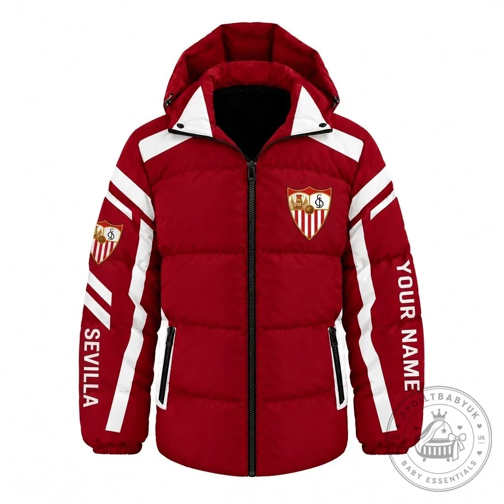 Sevilla Football Club La Liga Personalized Waterproof Thickened Down Jacket