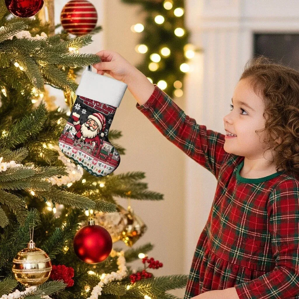 Wesołych Świąt Poland Christmas Santa Claus Polish Eagle Crest Stocking 8 Wesołych Świąt Poland Christmas Santa Claus Polish Eagle Crest Stocking