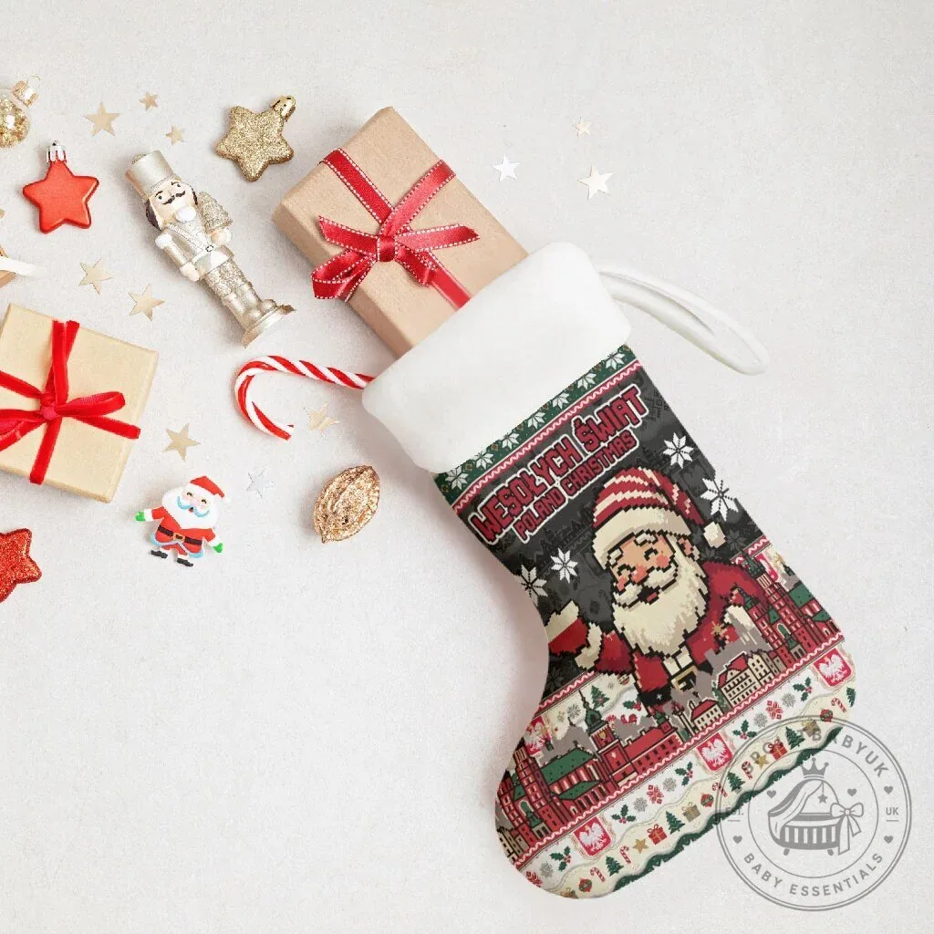 Wesołych Świąt Poland Christmas Santa Claus Polish Eagle Crest Stocking 9 Wesołych Świąt Poland Christmas Santa Claus Polish Eagle Crest Stocking