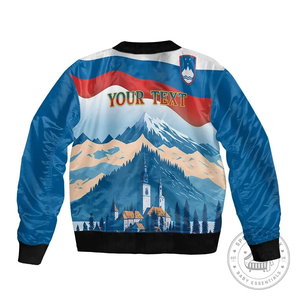 Slovenia Independence Day Lake Bled Julian Alps Landscape Bomber Jacket 7 Slovenia Independence Day Lake Bled Julian Alps Landscape Bomber Jacket