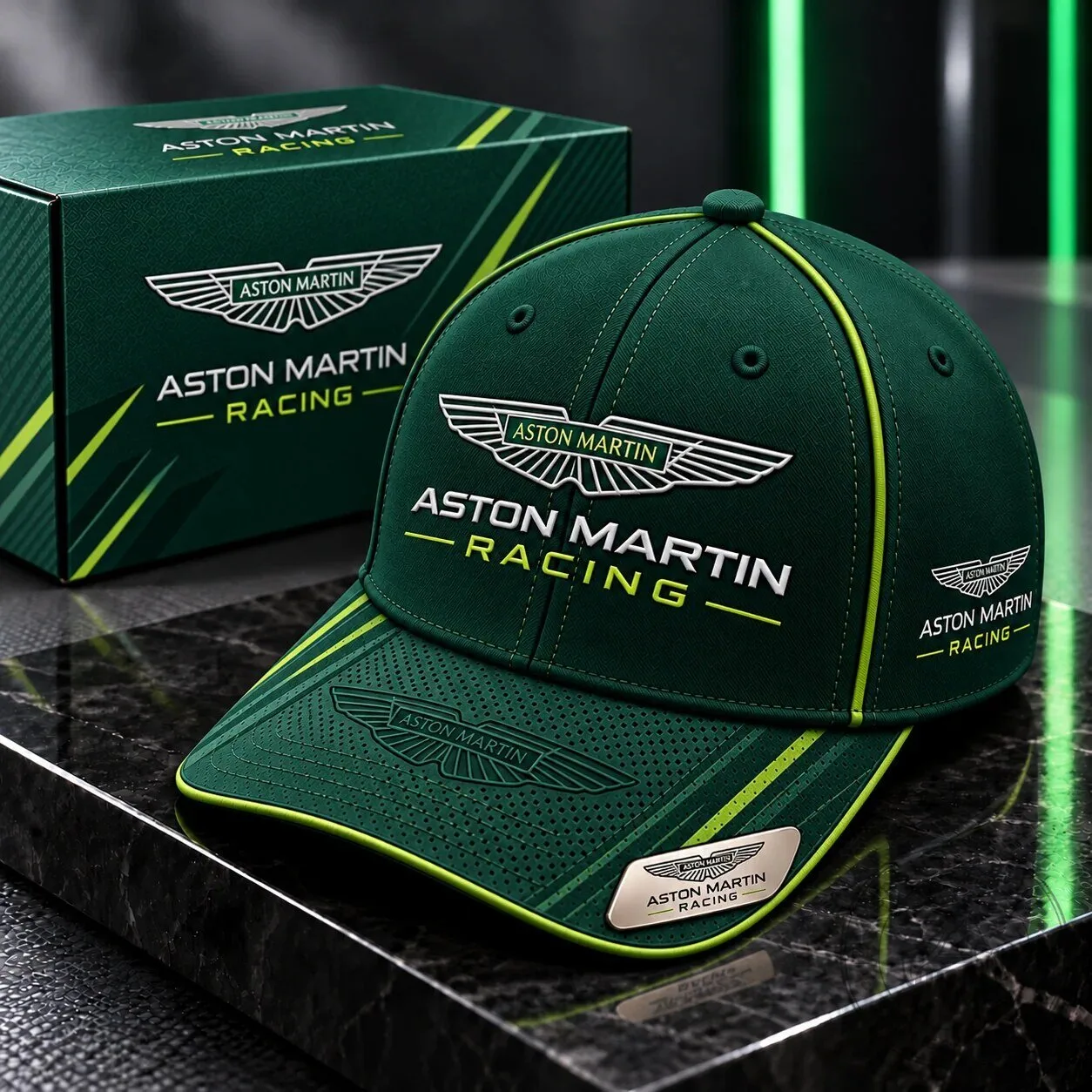 Aston Martin Racing Formula 1 Team Green Adjustable Baseball Cap Hat