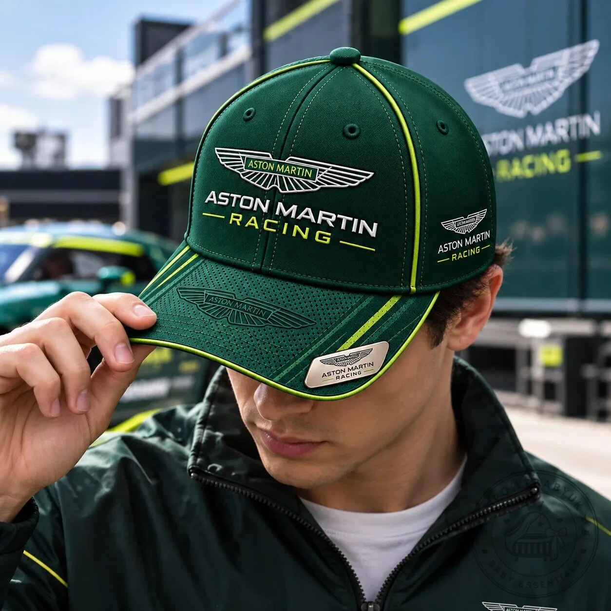 Aston Martin Racing Formula 1 Team Green Adjustable Baseball Cap Hat 7 Aston Martin Racing Formula 1 Team Green Adjustable Baseball Cap Hat