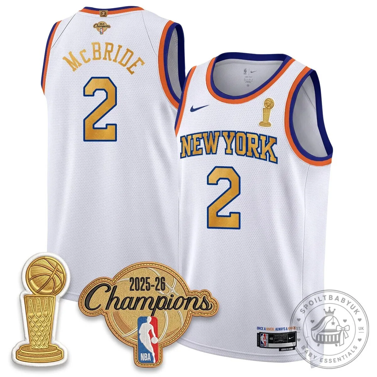 Jalen Brunson New York Knicks 2025-26 Champions Blue Basketball Jersey 54 Jalen Brunson New York Knicks 2025-26 Champions Blue Basketball Jersey