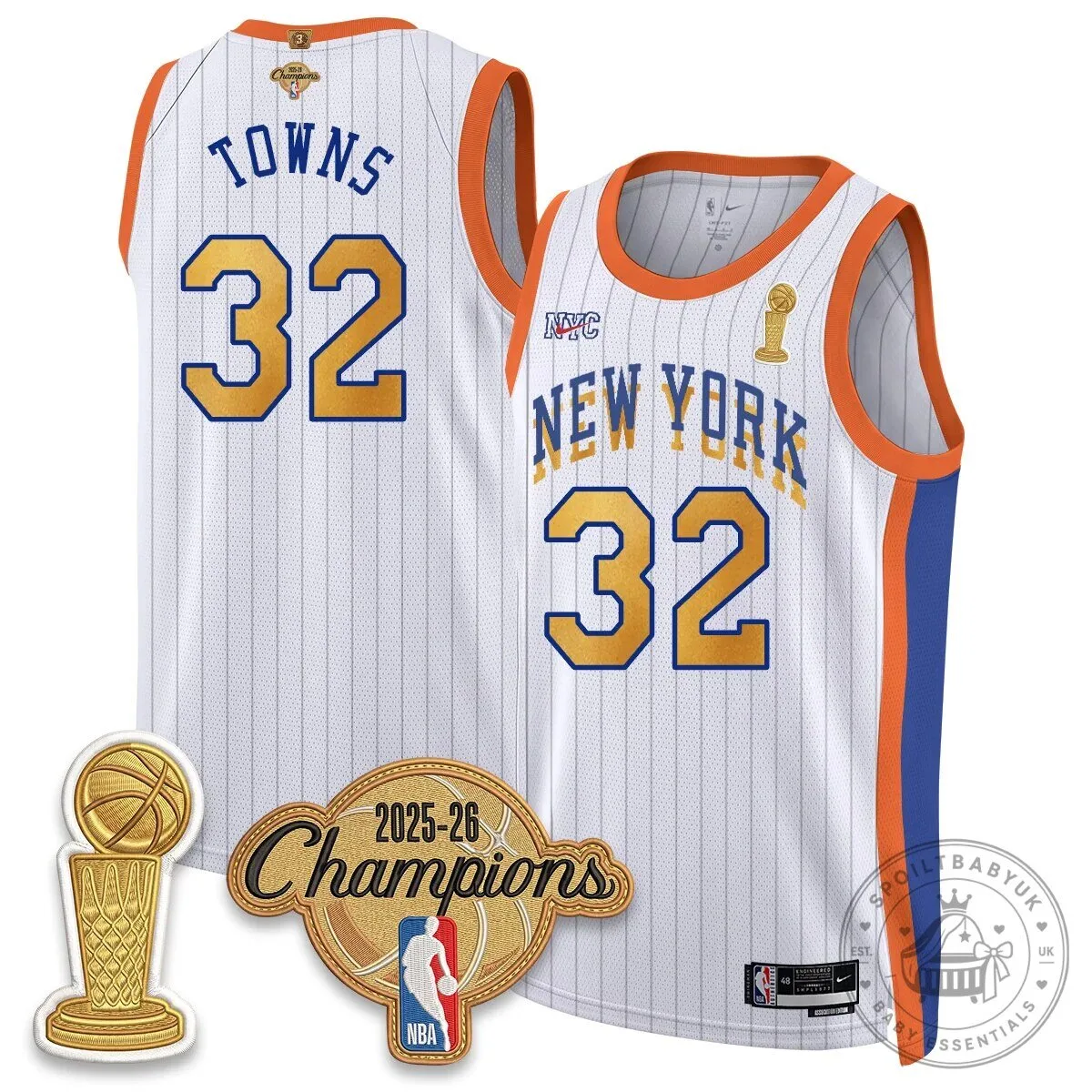 Jalen Brunson New York Knicks 2025-26 Champions Blue Basketball Jersey 67 Jalen Brunson New York Knicks 2025-26 Champions Blue Basketball Jersey