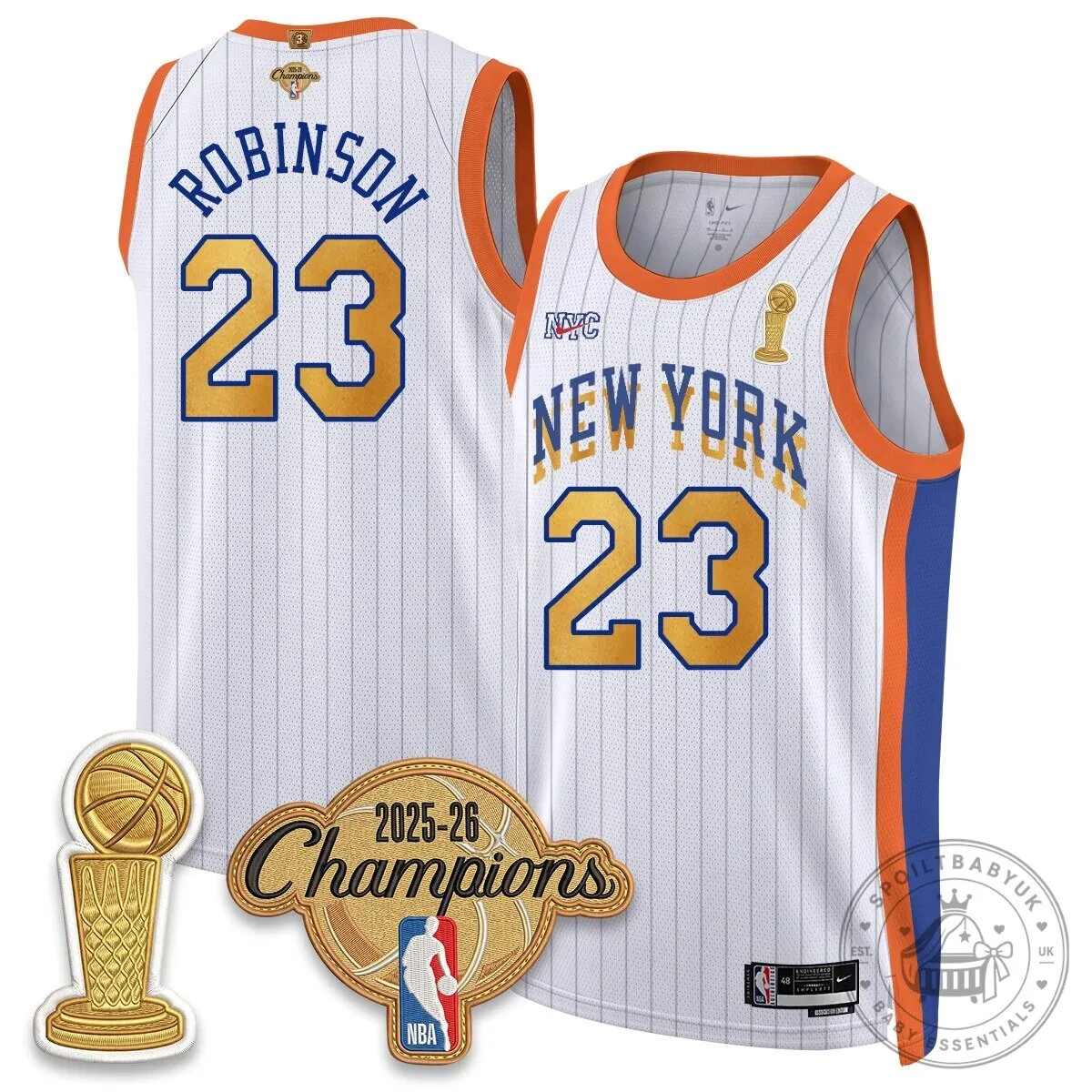 Jalen Brunson New York Knicks 2025-26 Champions Blue Basketball Jersey 71 Jalen Brunson New York Knicks 2025-26 Champions Blue Basketball Jersey