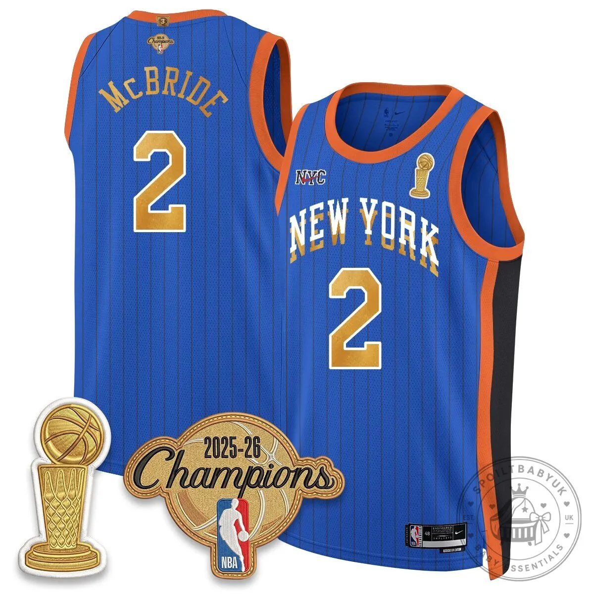 Jalen Brunson New York Knicks 2025-26 Champions Blue Basketball Jersey 81 Jalen Brunson New York Knicks 2025-26 Champions Blue Basketball Jersey