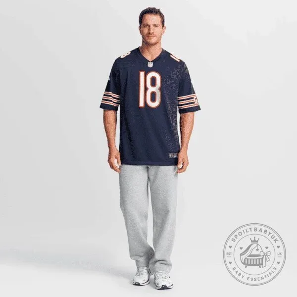 Caleb Williams Chicago Bears Navy Blue Football Jersey Number 18 26 Caleb Williams Chicago Bears Navy Blue Football Jersey Number 18