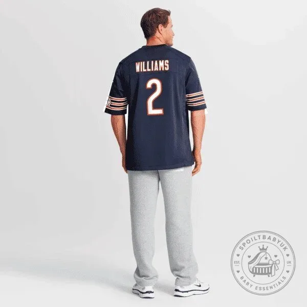 Caleb Williams Chicago Bears Navy Blue Football Jersey Number 18 27 Caleb Williams Chicago Bears Navy Blue Football Jersey Number 18