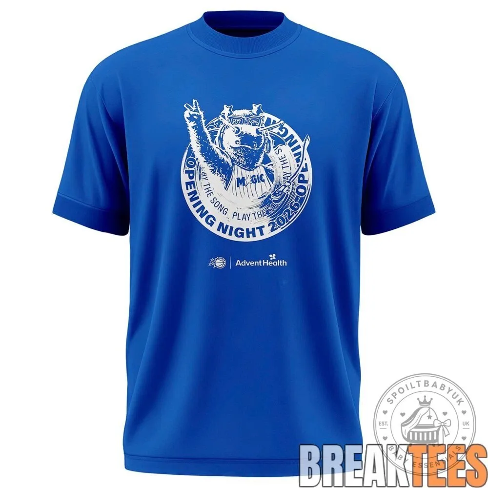 Orlando Magic Opening Night 2026 Play The Song Graphic Blue T-Shirt 8 Orlando Magic Opening Night 2026 Play The Song Graphic Blue T-Shirt