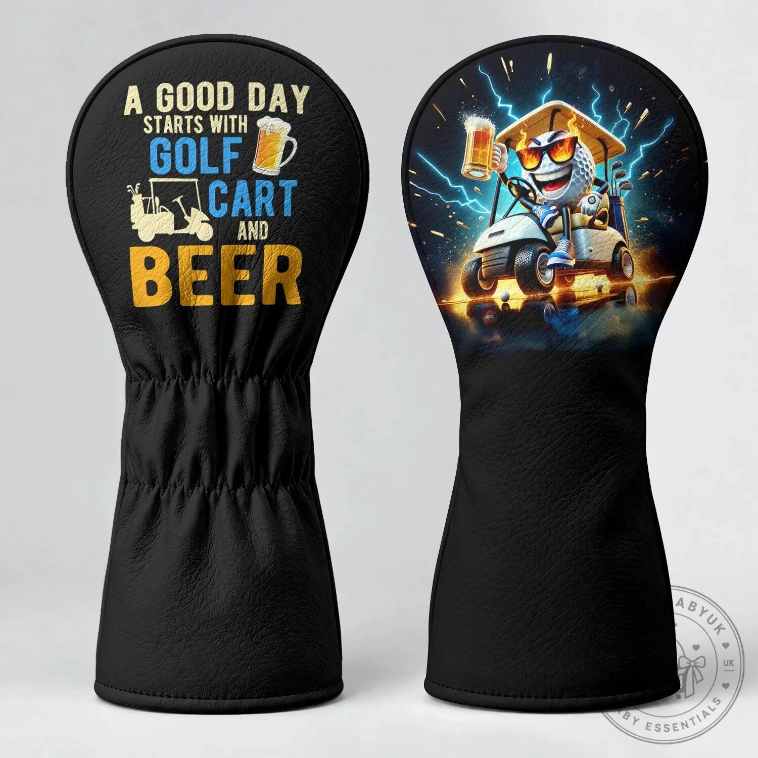 Funny Golf Cart and Beer Golf Club Head Cover, Golfer Gift Idea 10 Funny Golf Cart and Beer Golf Club Head Cover, Golfer Gift Idea