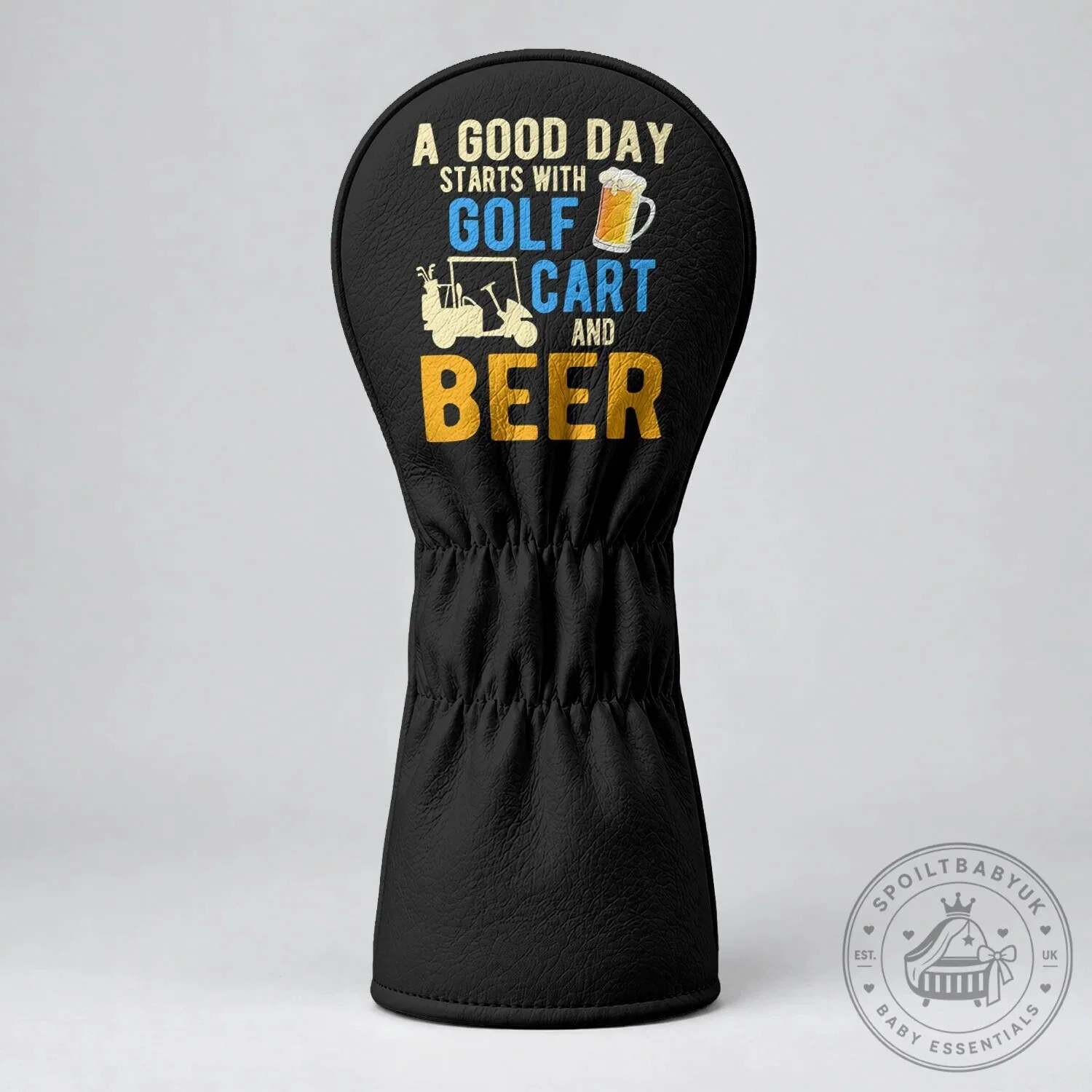 Funny Golf Cart and Beer Golf Club Head Cover, Golfer Gift Idea 12 Funny Golf Cart and Beer Golf Club Head Cover, Golfer Gift Idea
