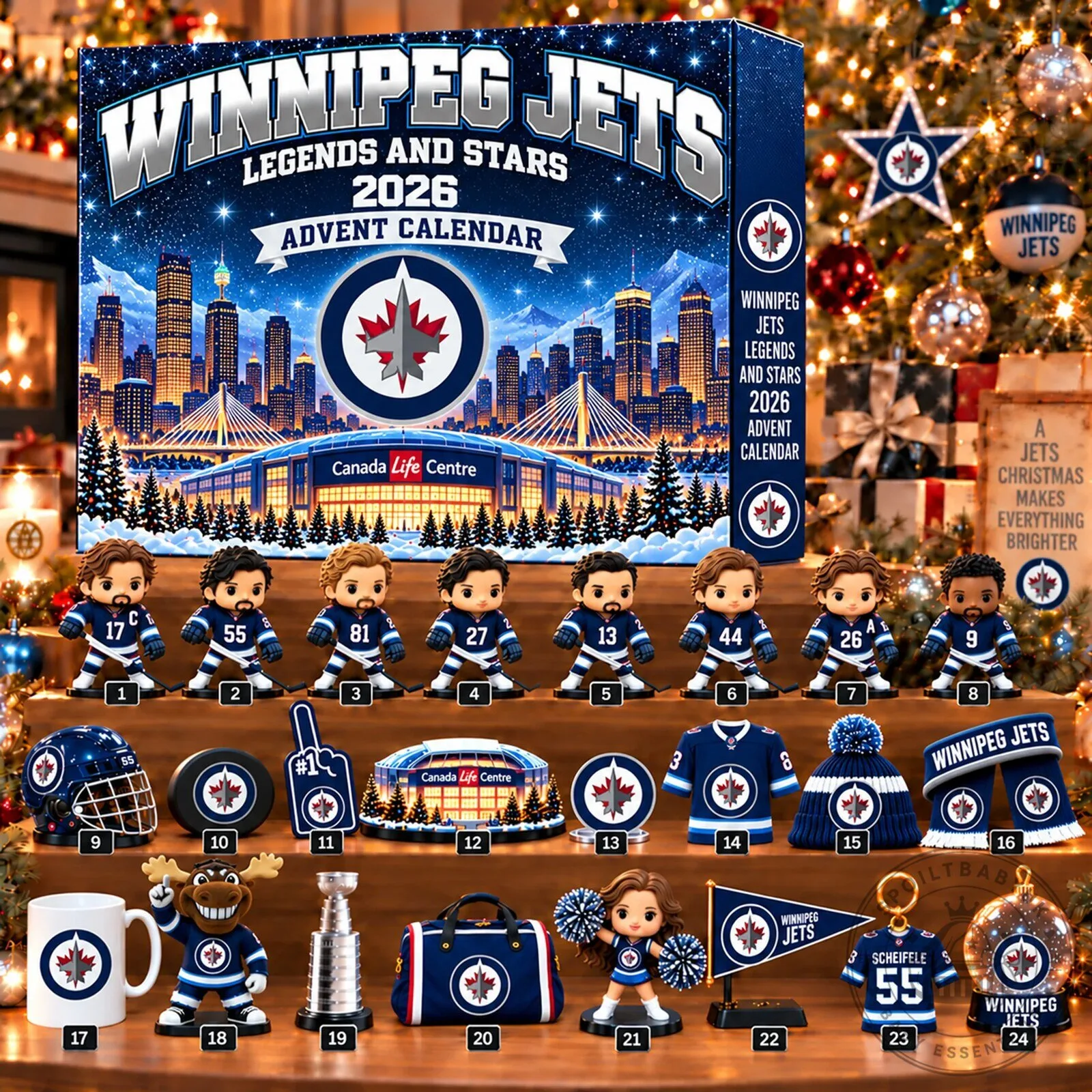 2026 Christmas Advent Calendar 2D Featuring Winnipeg Jets Legends and Stars 5 2026 Christmas Advent Calendar 2D Featuring Winnipeg Jets Legends and Stars