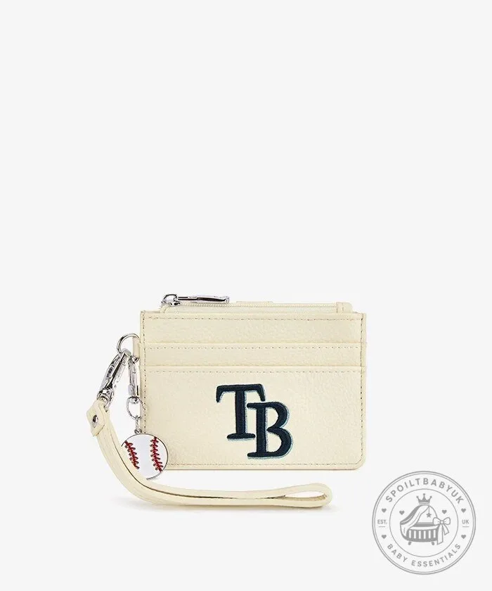 Tampa Bay Rays Baseball Team Card Holder Wallet with Wristlet and Baseball Charm 6 Tampa Bay Rays Baseball Team Card Holder Wallet with Wristlet and Baseball Charm