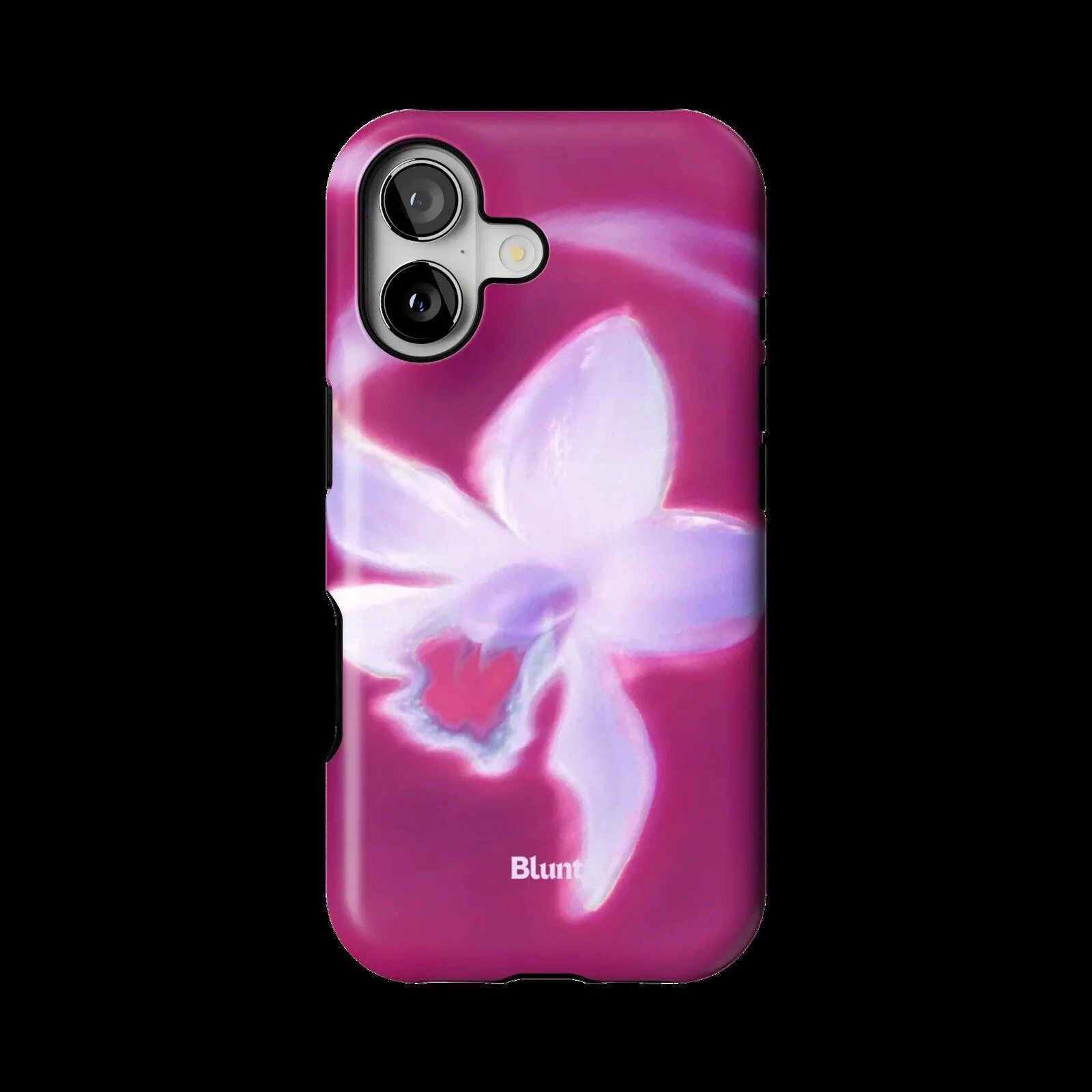 Elegant Pink Orchid Flower Design Clear Protective iPhone Case