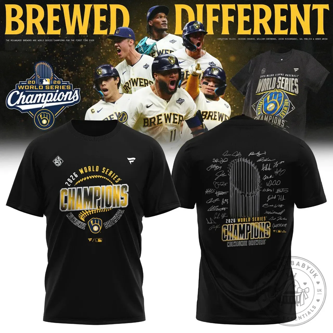 Milwaukee Brewers T-Shirt for Fans Celebrating 2026 World Series Championship
